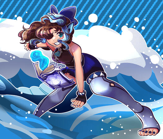 (2024) Mei Fullbody Illustration, OC belongs to @PANSLOSTDREAMER (Twitter)